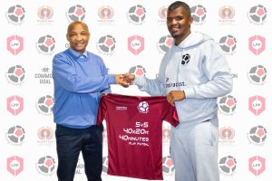 The game of futsal brings children together at Dorothea