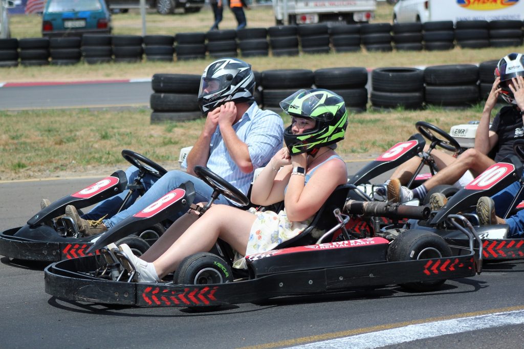 A dedicated karting circuit allows families to race on the 1,1 km track.