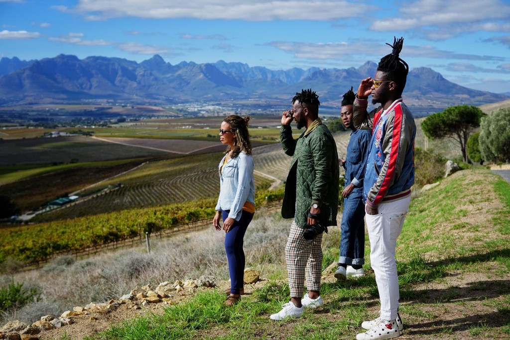 The #Stellenblog group at Jordan Wines in Stellenbosch. Photo: Alfred Thorpe