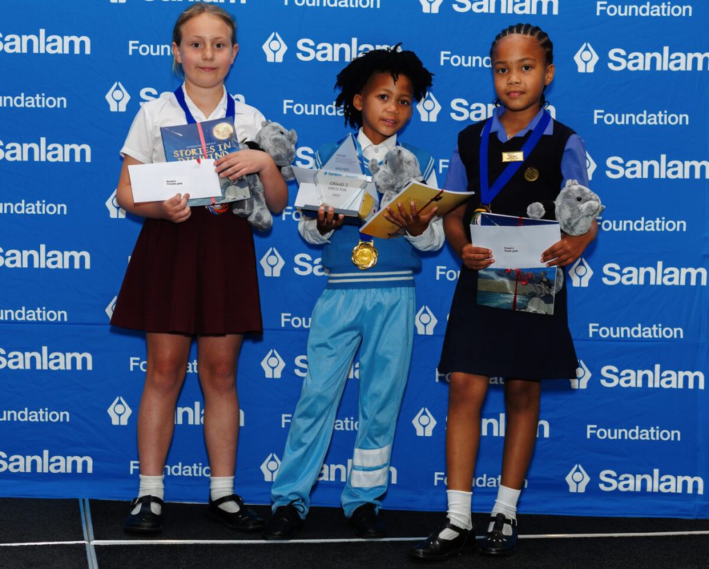 Afrikaans: Top-drie gr.2-leerders. Foto: AB Jantjies