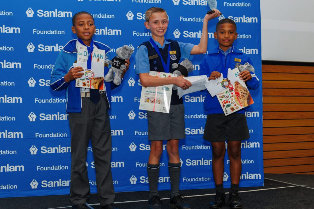 Afrikaans: Top-drie gr.5-leerders. Foto: AB Jantjies