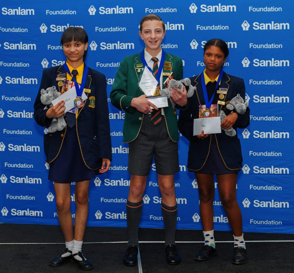 Afrikaans: Top-drie gr.7-leerders. Foto: AB Jantjies