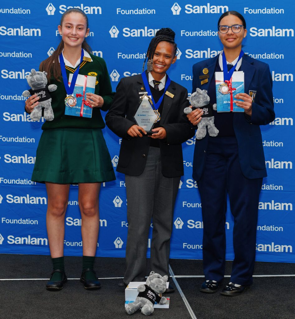 Afrikaans: Top-drie gr.8-leerders. Foto: AB Jantjies