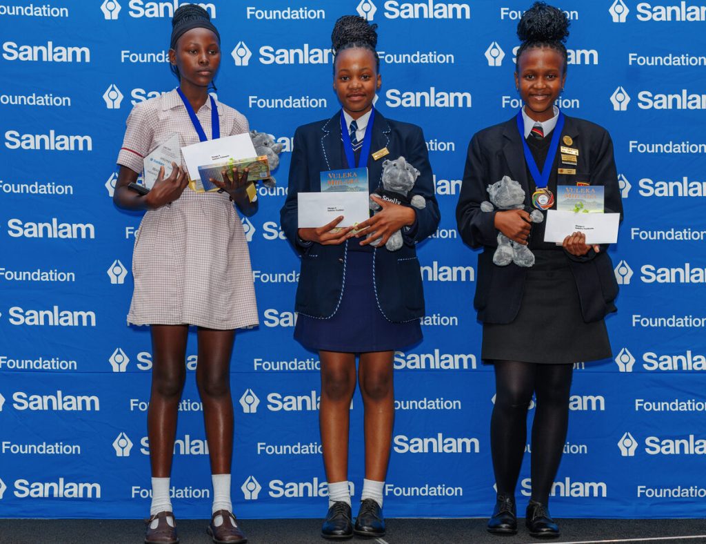 isiXhosa: Top-drie gr.8-leerders. Foto: AB Jantjies
