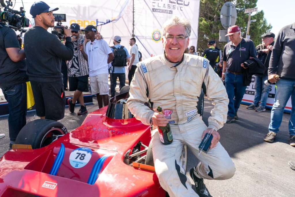 Charles Arton set a winning time of 40.143 in his 1979 March 79A .  