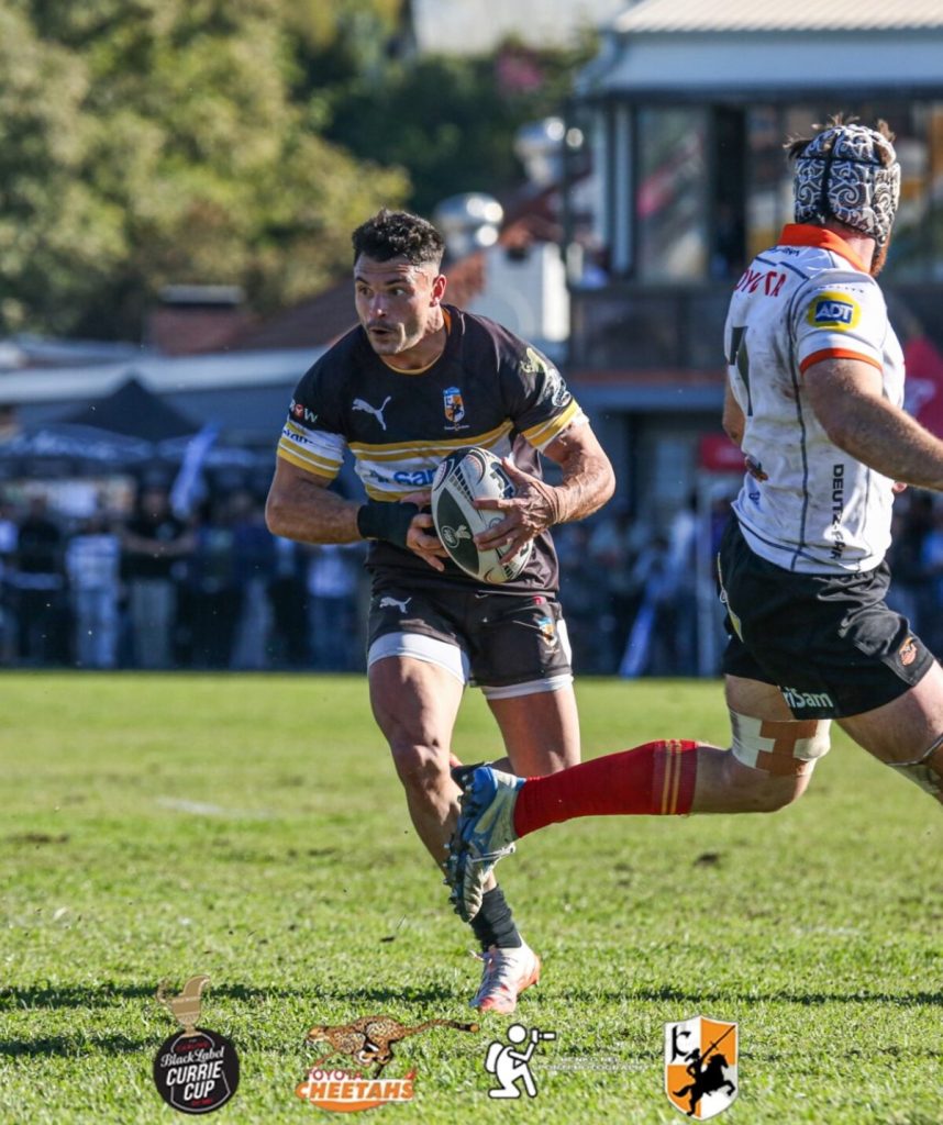 David Brits in aksie vir die Boland Kavaliers tydens die Curriebeker. Foto: Gallo Images