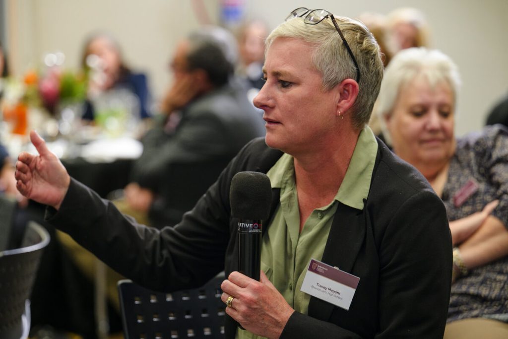 Tracey Megom, principal of Rhenish Girls' High School, called for feedback from the SU on how well learners are prepared for tertiary education.