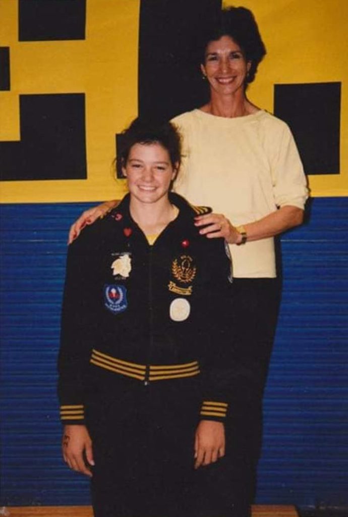 Coach Annette Nel and her daughter Conita Nel many years ago.