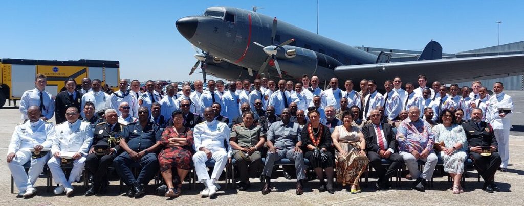 All the students and dignitaries who attended the CWDM Fire Services Training Academy's graduation ceremony at Ysterplaat Air Force Base last week.