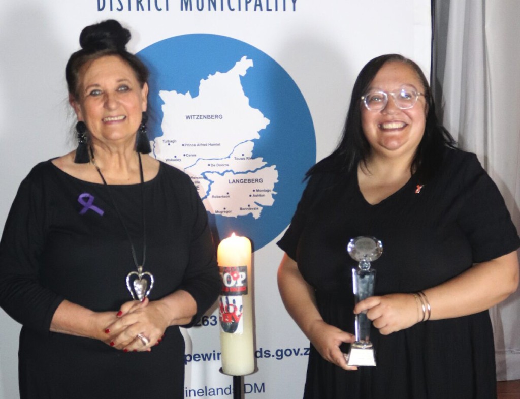 CWDM executive mayor Dr Elna von Schlicht (left) with Adv. Cindy Abdol of the NPA.