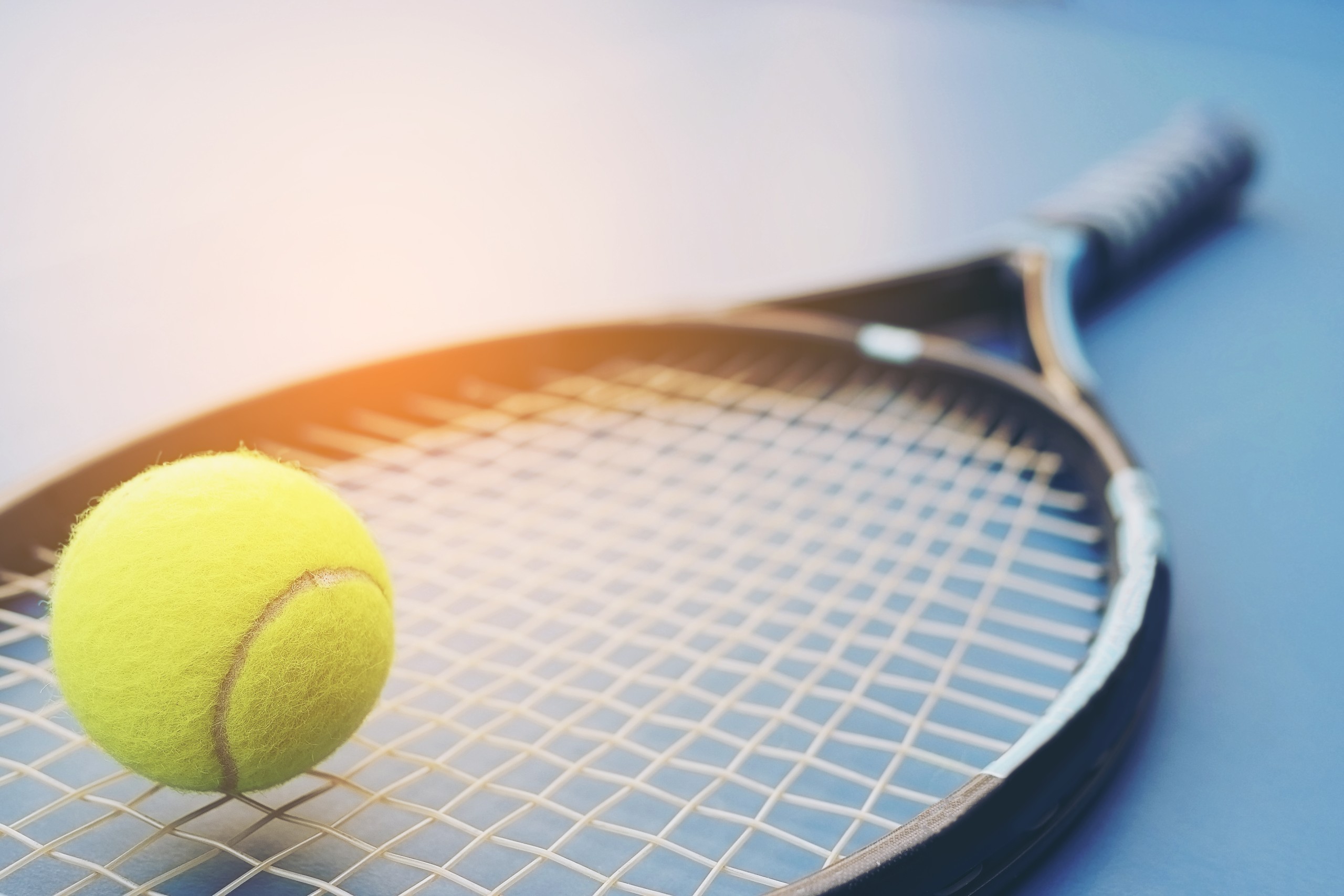 tennis racket with ball. generic photo