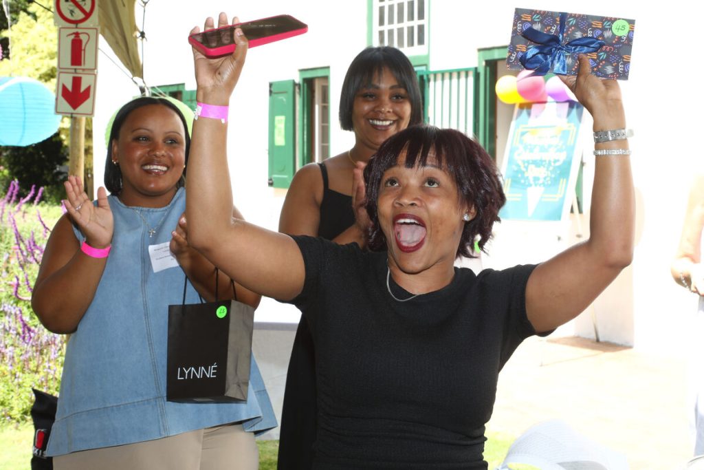Jubilant graduates (from left) Lewanda Langeveldt, Ilse Angus and Me- Kayla Hammers.