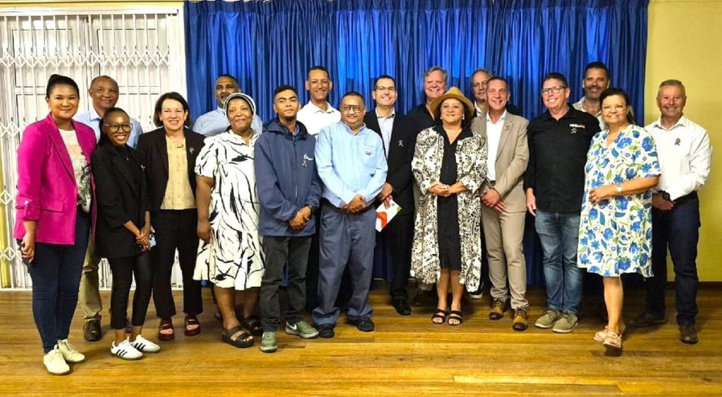 The various stakeholders celebrating connectivity, collaboration, commitment and change at Dorothea Special School in Cloetesville.