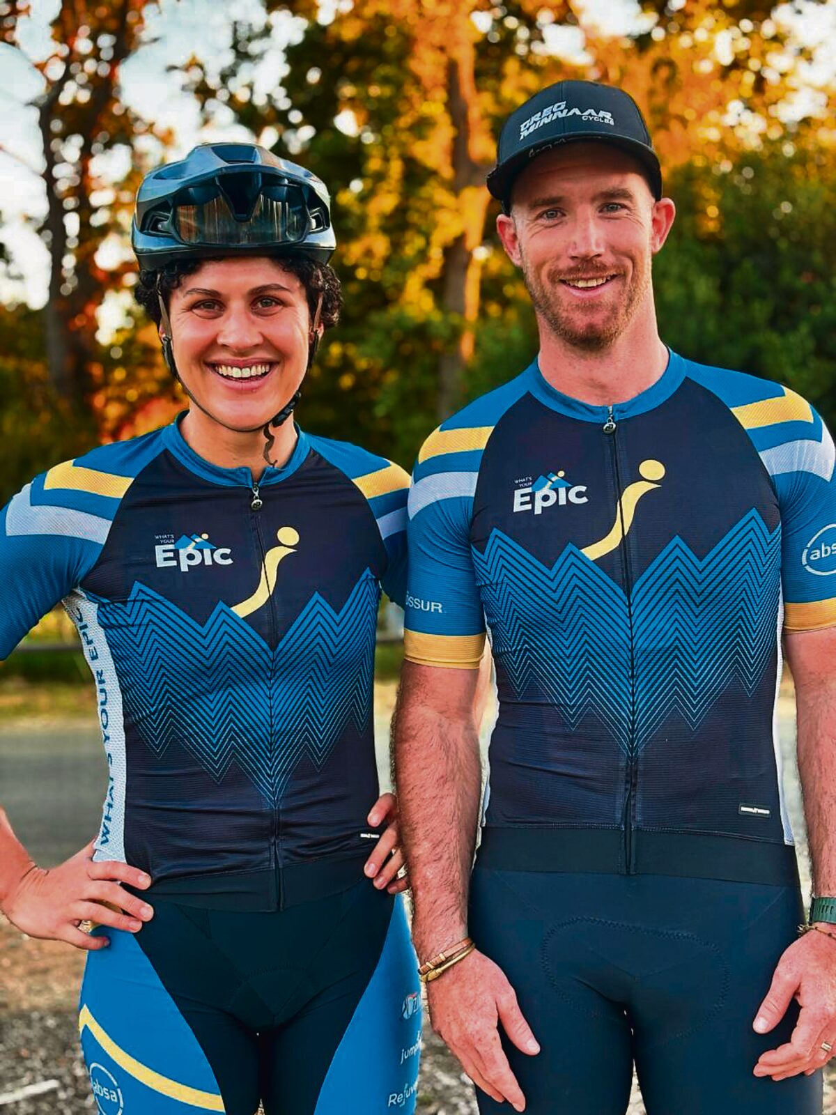 Rentia Retief from Somerset West and Travis Warwick-Oliver from Durban will team up for the 2026 Cape Epic as part of the "What's Your Epic?" campaign.