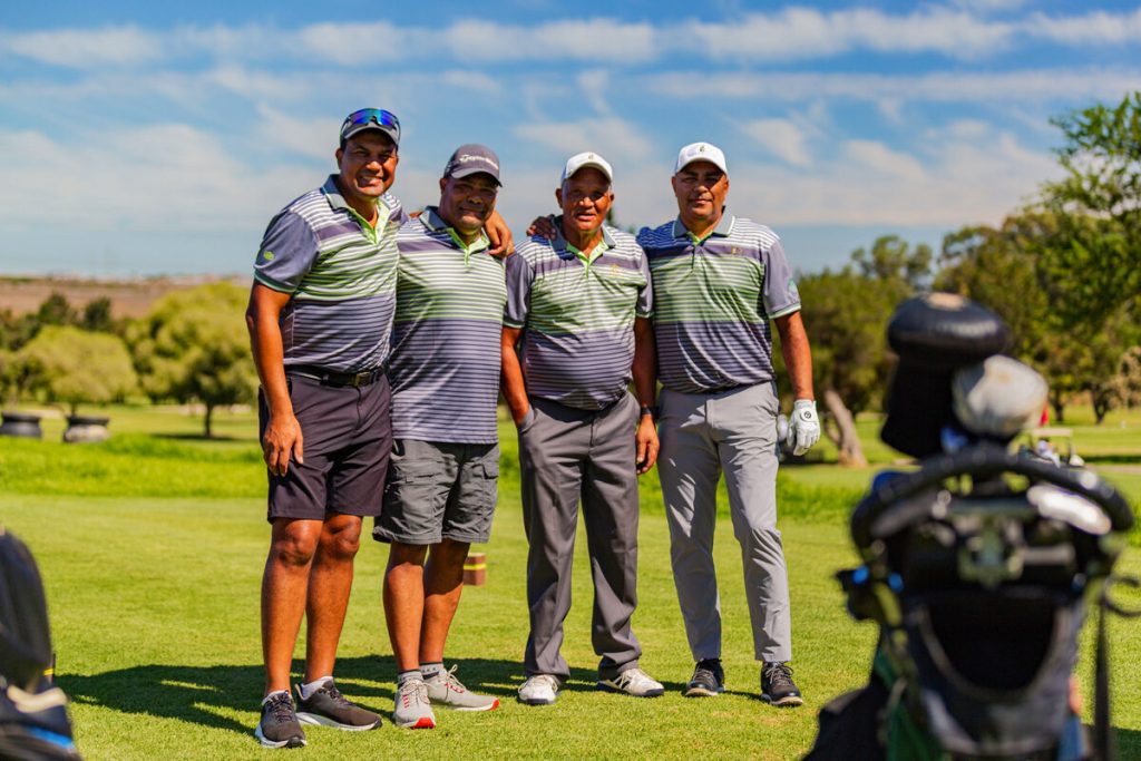 Four-ball ready for action: Bradley Paulse, Mel Smith, Nic Smit and Andre Jacobs. 
Photo: Viola Anthony