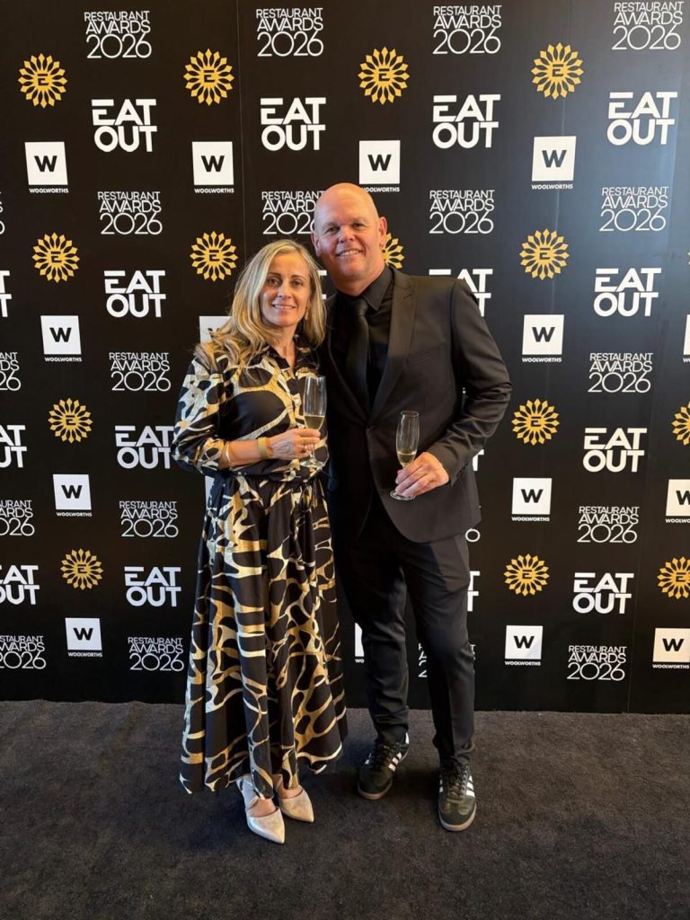 Shaun Scrooby and his wife Diana at the Eat out Awards.