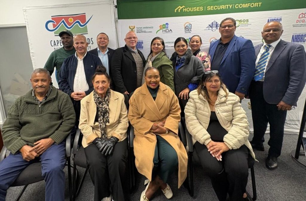 deputy minister of human settlements in cape winelands