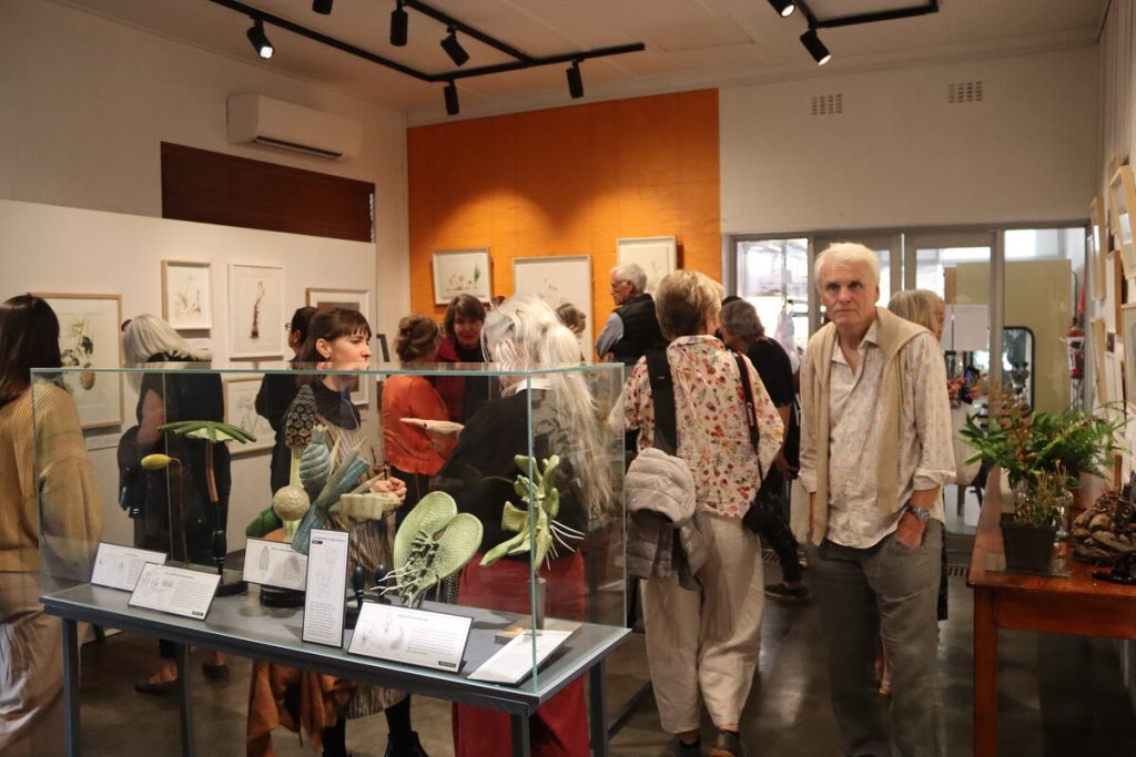 Visitors at the opening of the SUBG's first permanent collection. Photo: Yaël Malgas