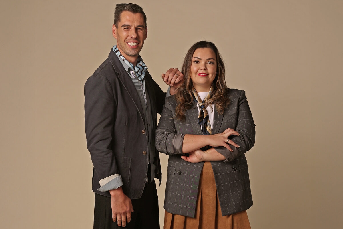 Herman Lensing en Jess van Dyk in Kokkedoor
