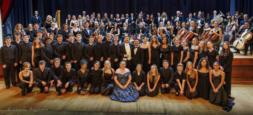 The full complement of the Winelands Philharmonic Orchestra.