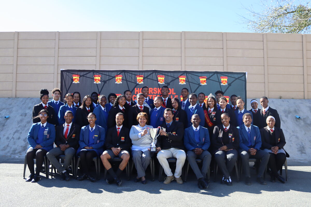 The team captains of host school Cloetesville High along with Lückhoff High School are ready to meet on the field, the pitch and over the chessboard to be crowned the winners of this year's derby. Photo: Yaël Malgas