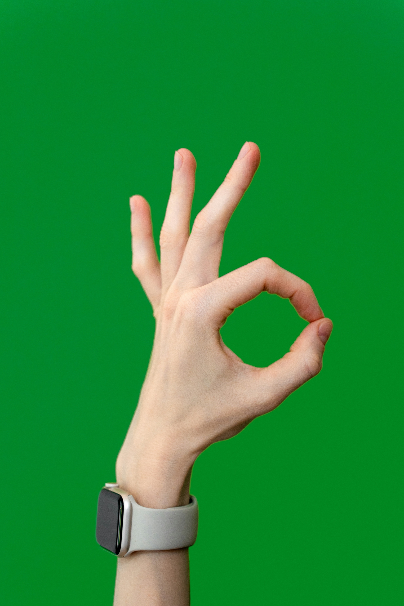 Sign language stock image