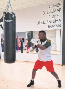 Boxer’s first world win