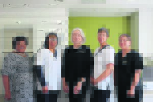 Downing her probes after 38 years’ dental service