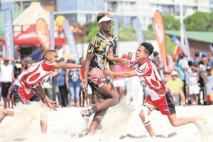 Sidestep on the beach