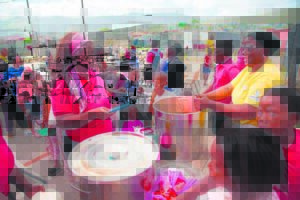 Spreading hope and love with soup and sport