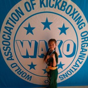 Girl, 9, martial arts champ
