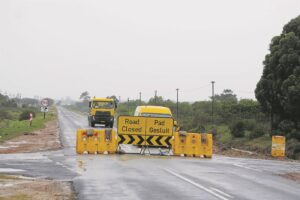 Heavy rains lead to road closures