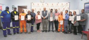 Staff awarded with certificates