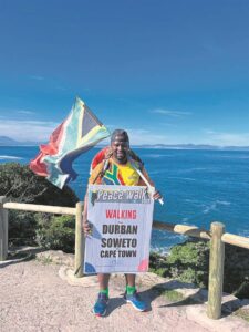 On a long walk for peace and stability