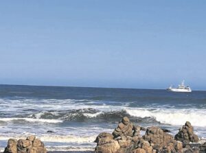 Vessel conducts marine research