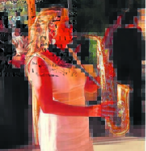 Local musician serenades heroes every afternoon