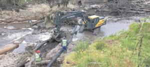 Herstelwerk vorder in die Overstrand na die oorstromings