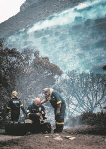 In the heart of the blaze