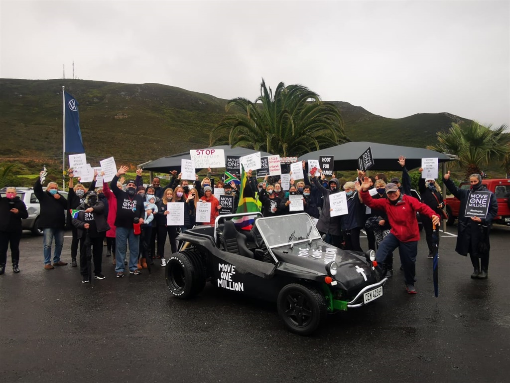 The Move One Million protesters from Hermanus were