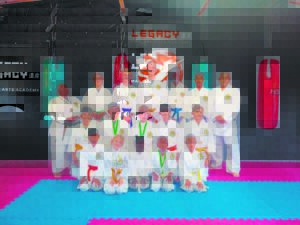 Local karateka from Legacy Martial Arts Academy in Hermanusprove their mettle in Stellenbosch
