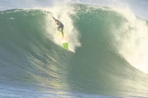 Braving the waves