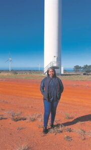 A specialist at wind farm