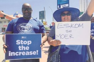 DA betoog teen Eskom