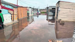 Flooding in informal areas