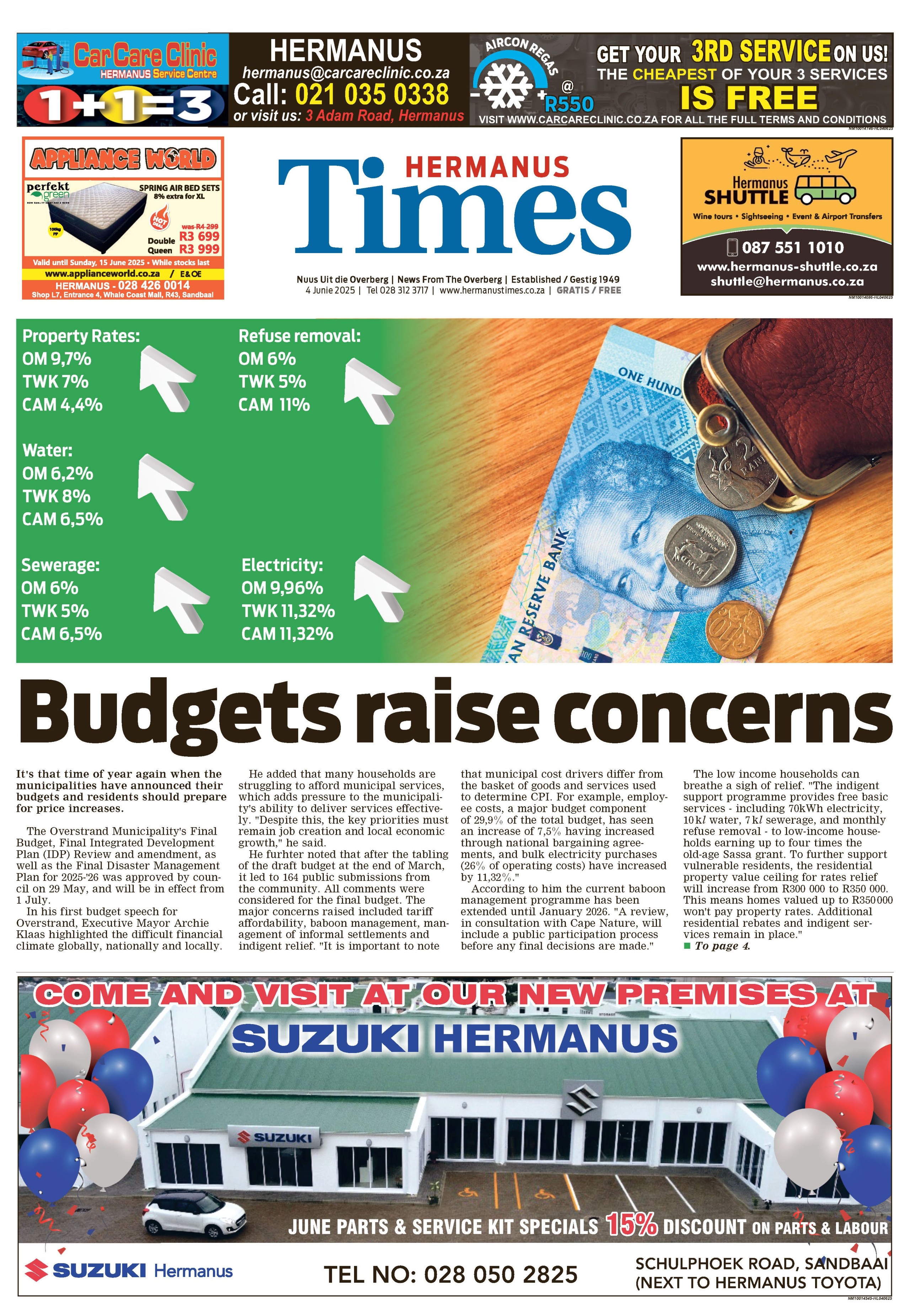 Hermanus Times E-edition 4 June 2025