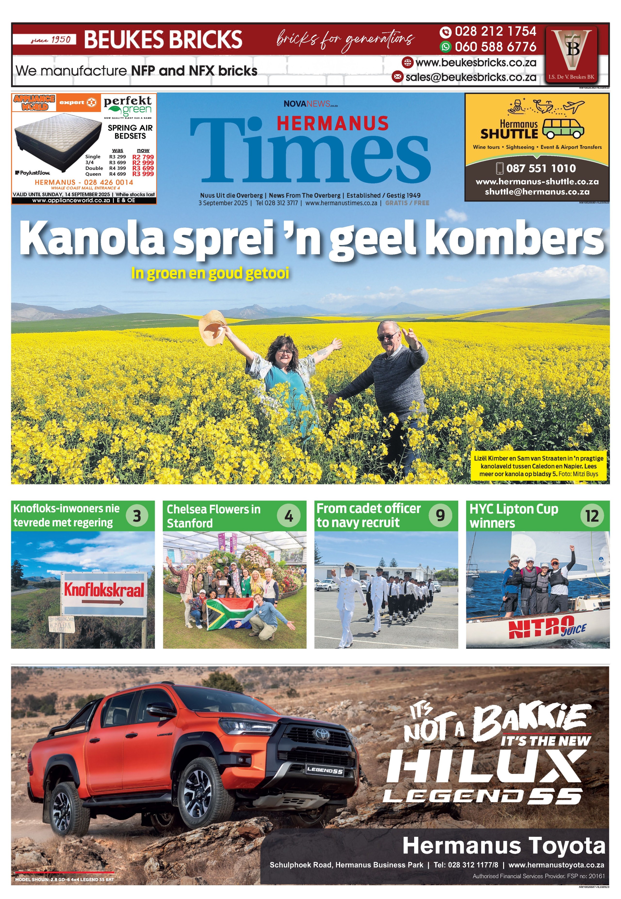 Hermanus Times E-edition 3 September 2025
