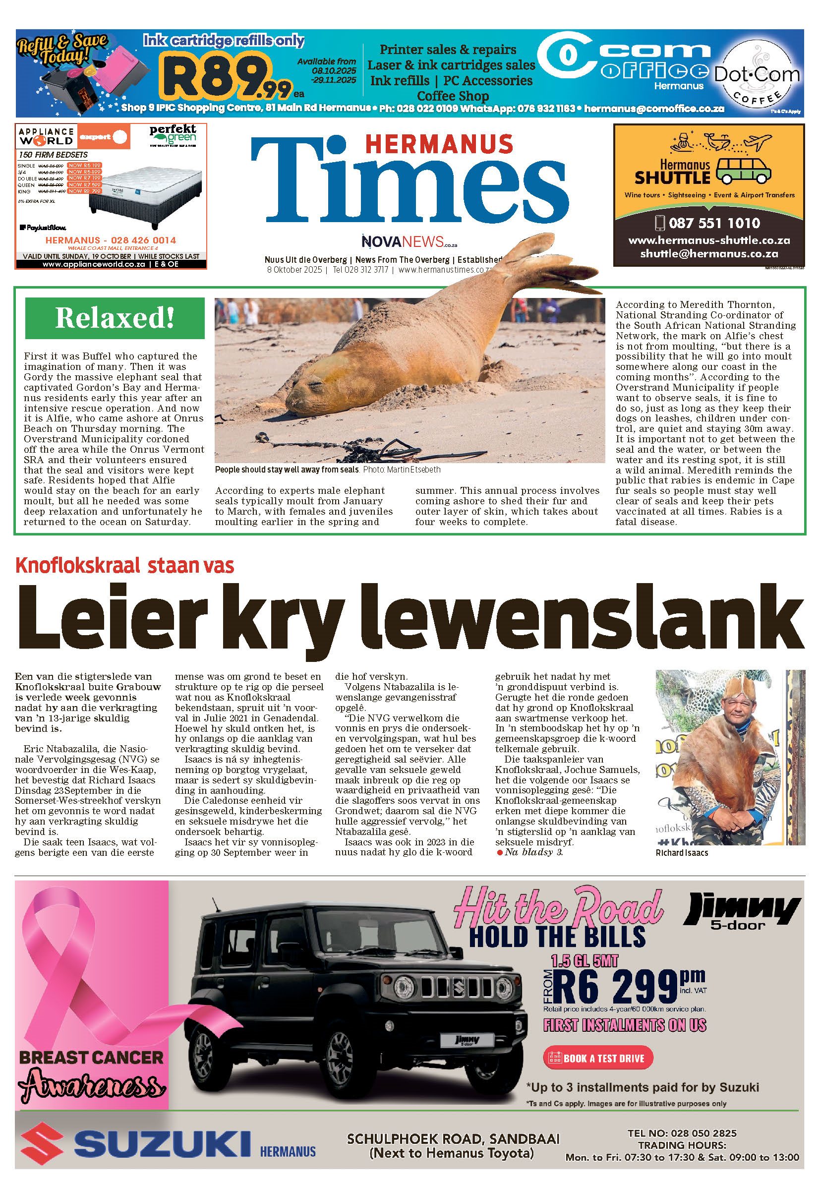 Hermanus Times E-edition 8 October