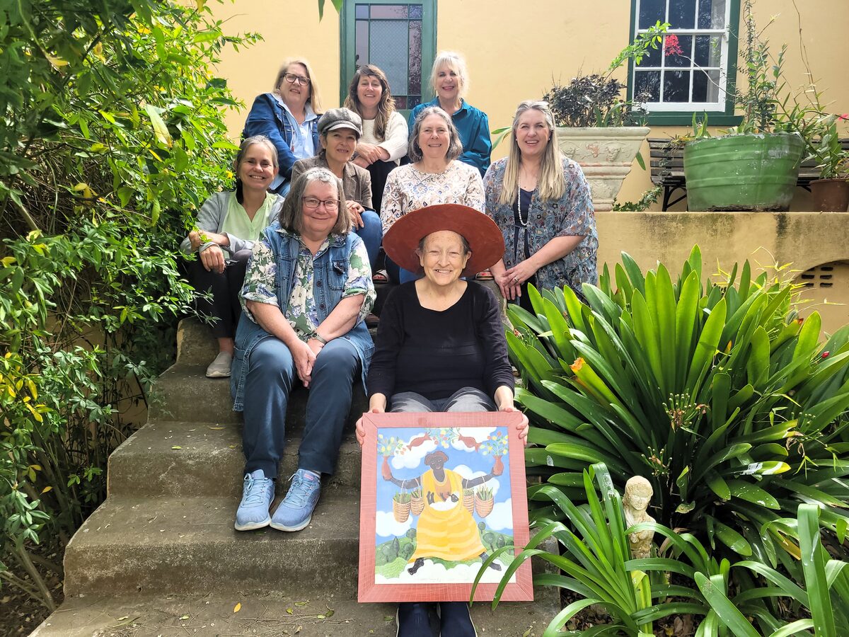 Art students visit Caledon artist Carol Mangiagalli