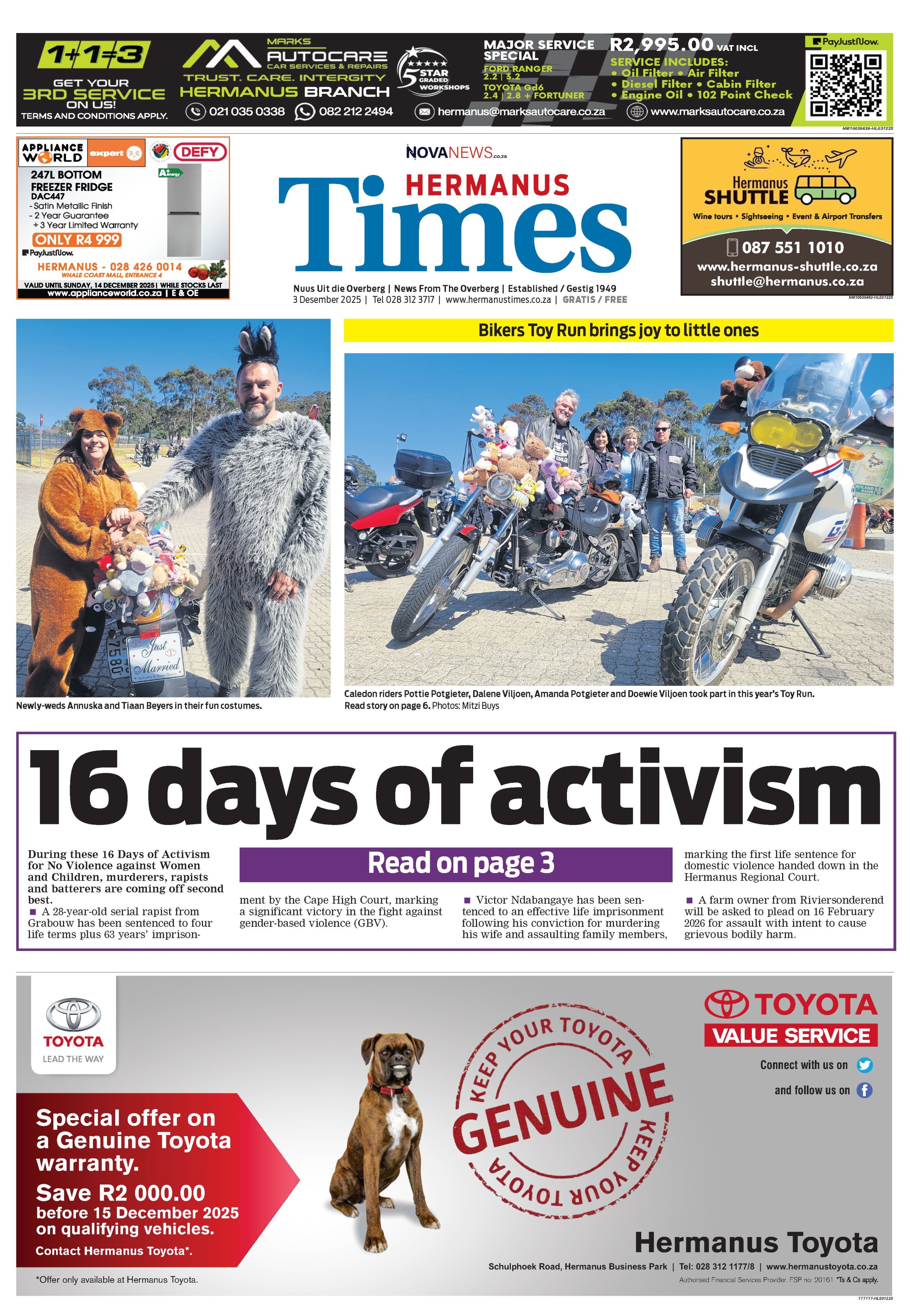 Hermanus Times – E-edition – 3 December 2025