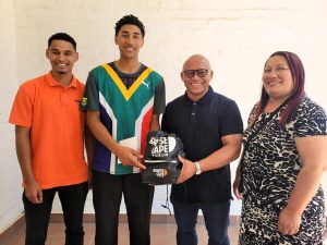 Matao le Roux (16) van Caledon spring  in Afrika-Spele